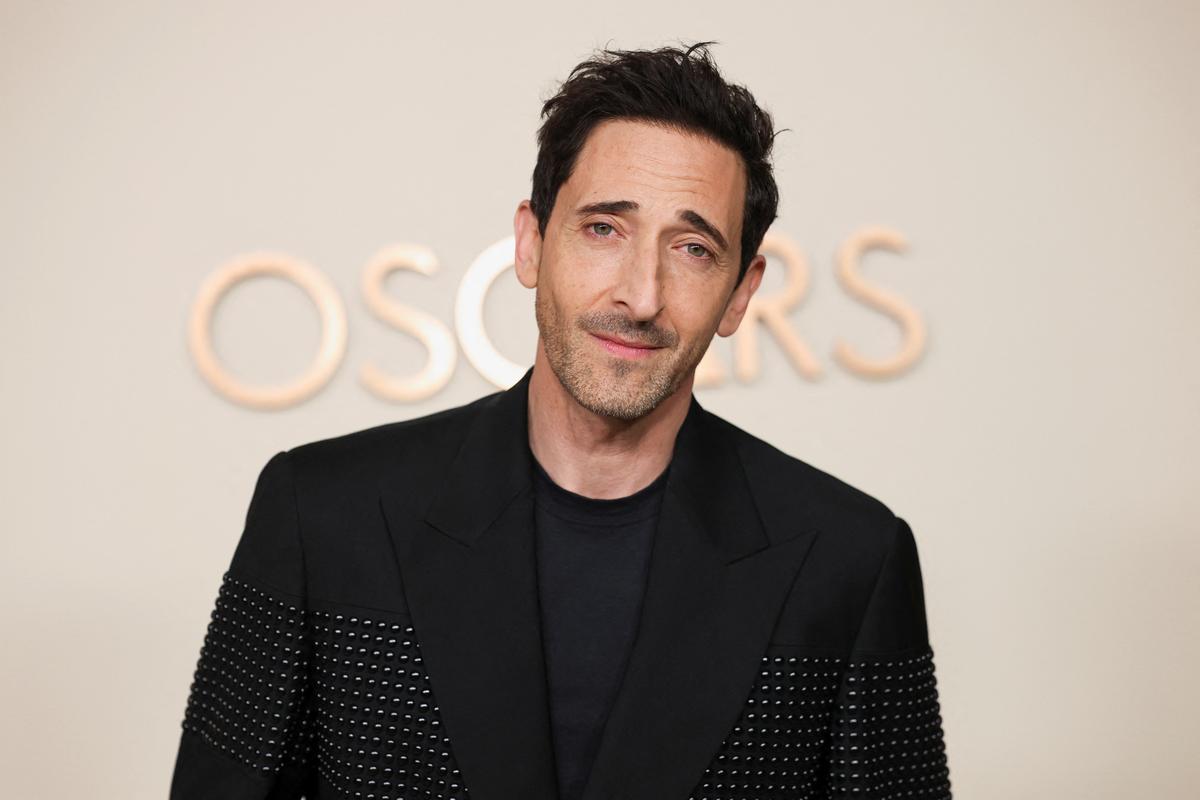 Best Actor Oscar nominee Adrien Brody attends the Academy of Motion Picture Arts and Sciences reception for the nominees of the 97th Oscars in Los Angeles, February 25, 2025