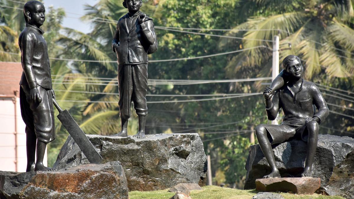 Statues of ‘Swami and friends’ unveiled near R.K. Narayan’s residence in Mysuru
