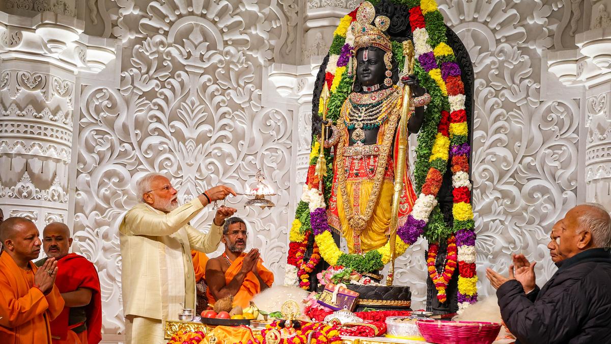 PM Modi greets people on anniversary of Ayodhya Ram temple ceremony