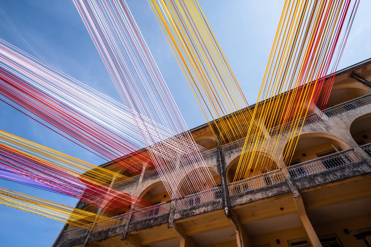 A yarn installation from Serendipity 2019