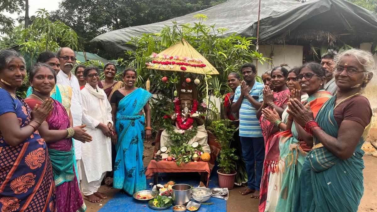 A traditional celebration of Ganesh Chaturthi at Sankalpa Art Village in Visakhapatnam. A traditional celebration of Ganesh Chaturthi at Sankalpa Art Village in Visakhapatnam.