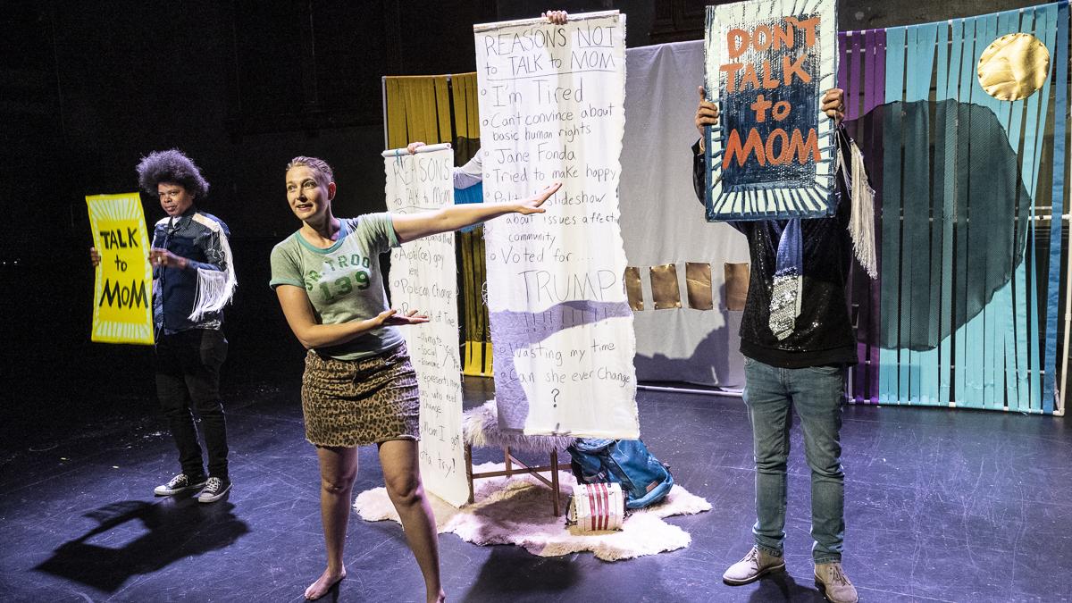 A bold, punk rock theatrical journey through the Reagan era on stage