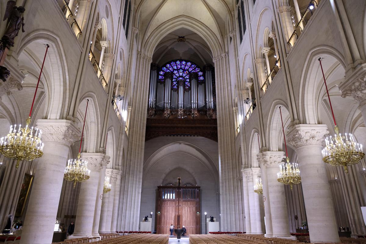 After five years of restoration, Notre-Dame Cathedral in Paris will reopen its doors to the world in the presence of Emmanuel Macron and around fifty heads of state, including Donald Trump, invited for the occasion. Photo: Getty Images for Notre Dame de Paris