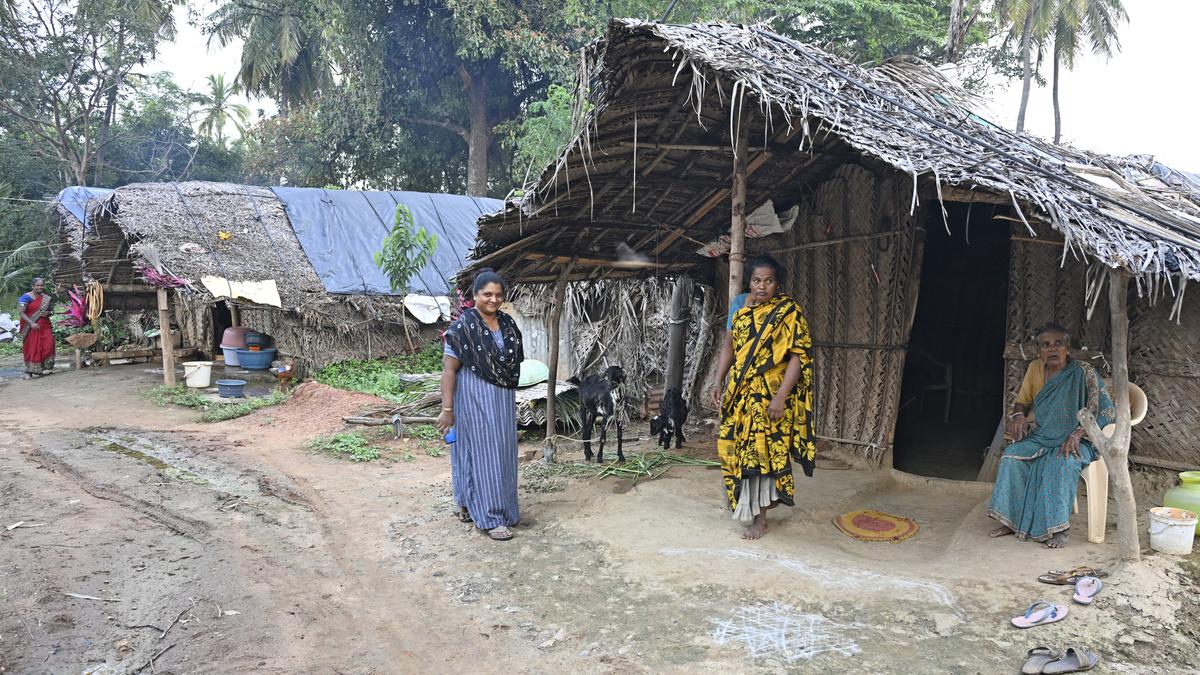 Decades on and several election promises later, these Dalit families in Channapatna village continue to live in huts