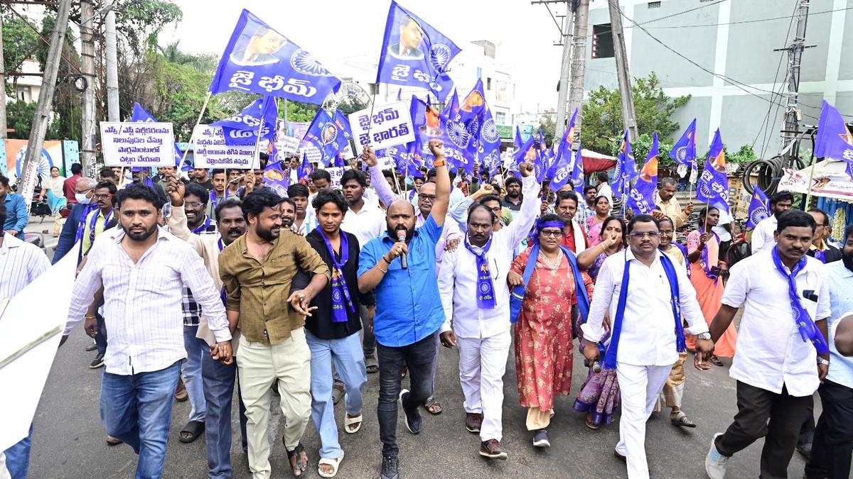 Rally organised in Srikakulam to oppose sub-categorisation of SCs and STs