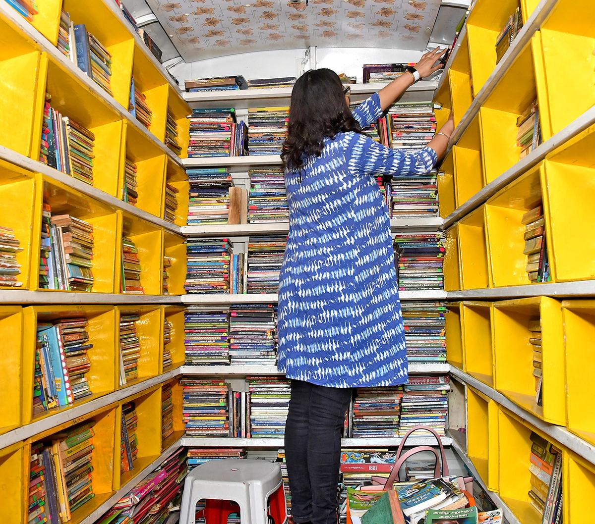 The Stories Library Cafe van in Chennai.