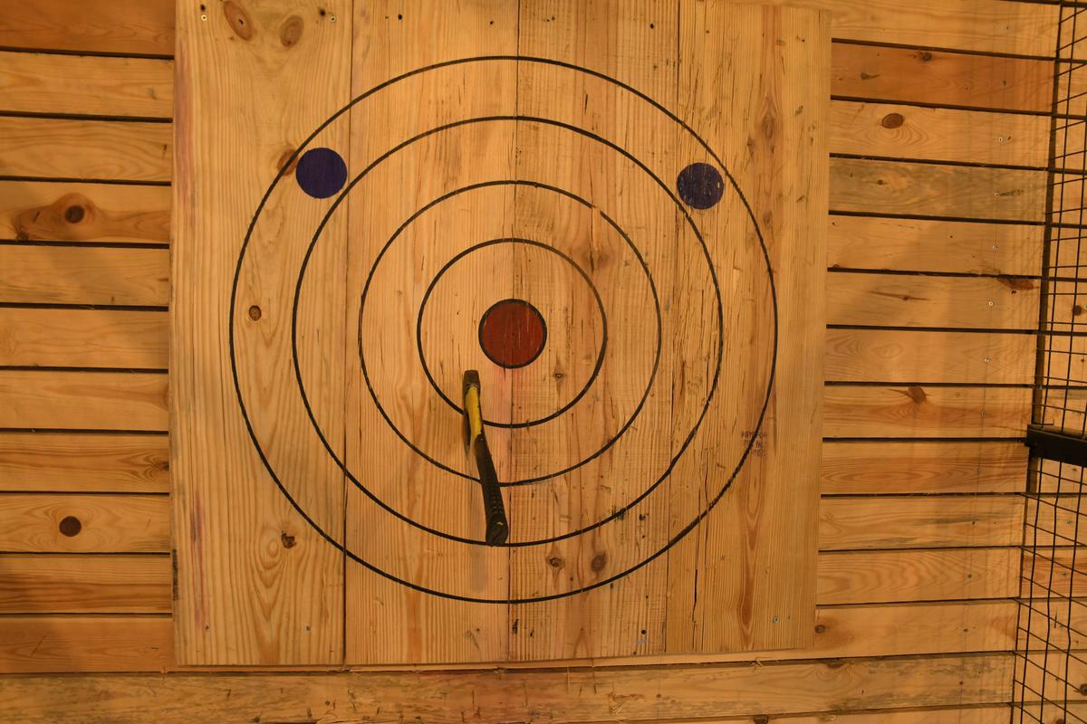 Axe throwing is all about hand power and technique