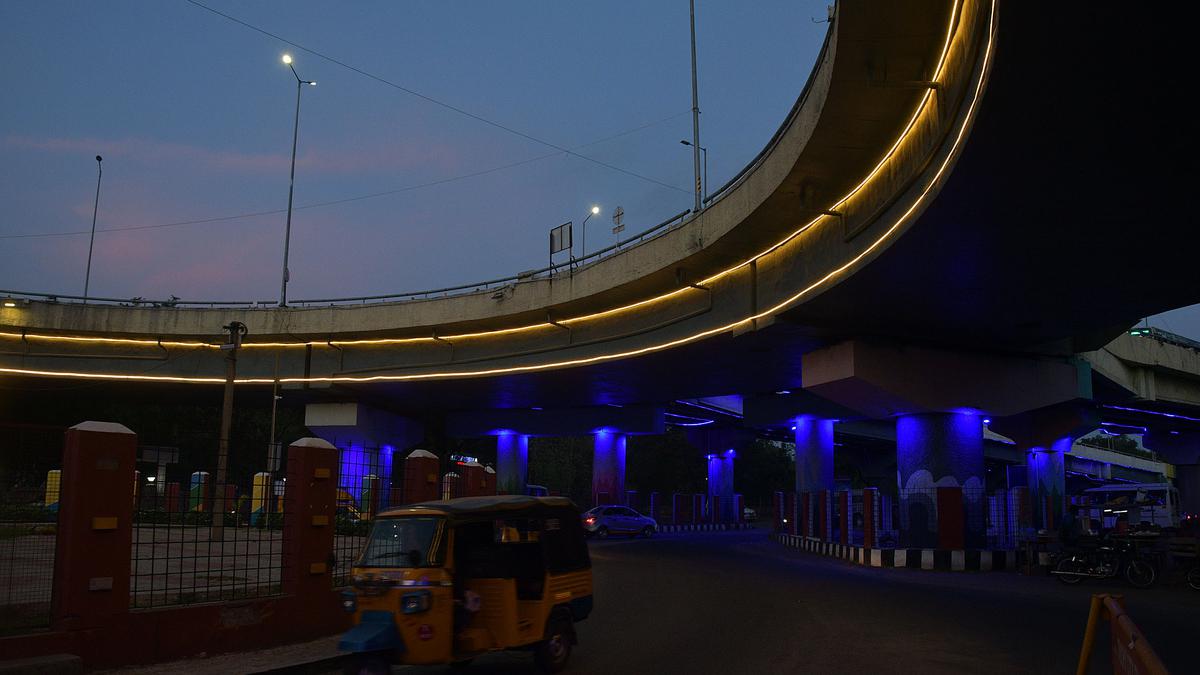 Lights under Tiruchi’s bridges turn the focus on public-friendly spaces