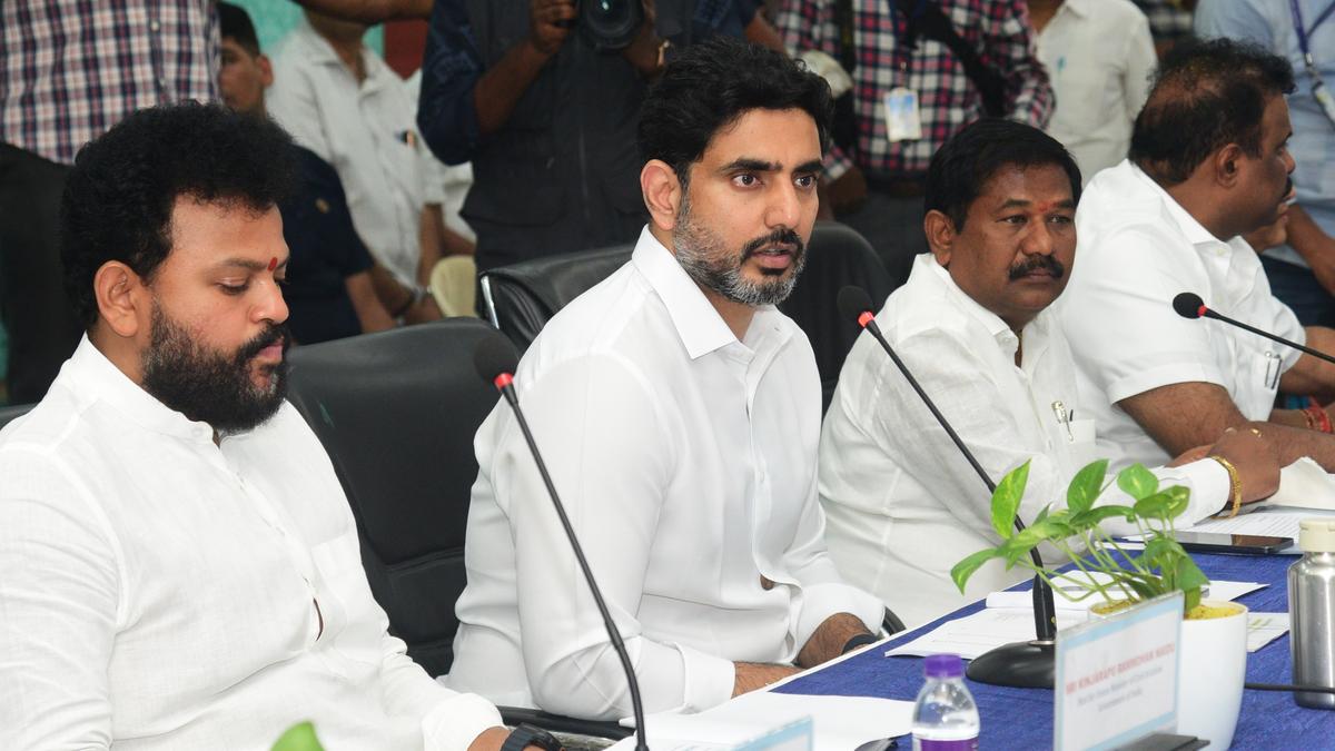 Lokesh reviews arrangements for &lsquo;International Yoga Day&rsquo; in Vizag