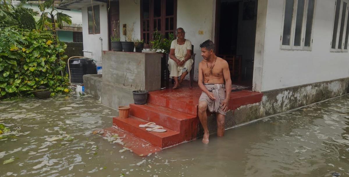 One of the houses that was flooded at Kannamaly in the district. One of the houses that was flooded at Kannamaly in the district.