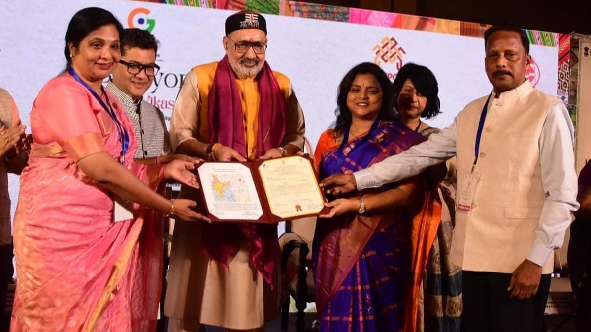 West Godavari Collector receives GI Registry tag certificate for Narsapur crochet lace