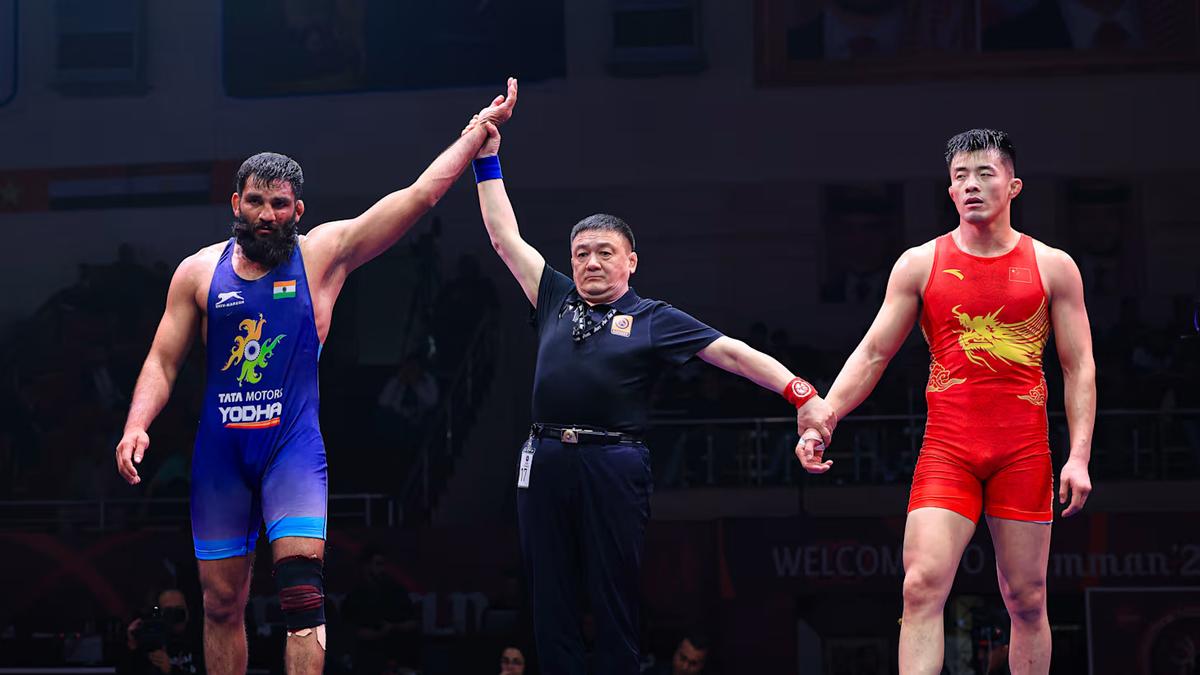 Sunil Kumar wins bronze in Asian Wrestling Championship