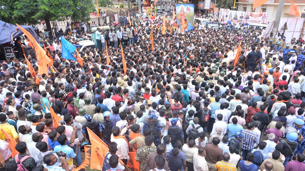 Three-day public celebration of Ganesh festival concludes on a colourful note at Idgah Maidan in Hubballi