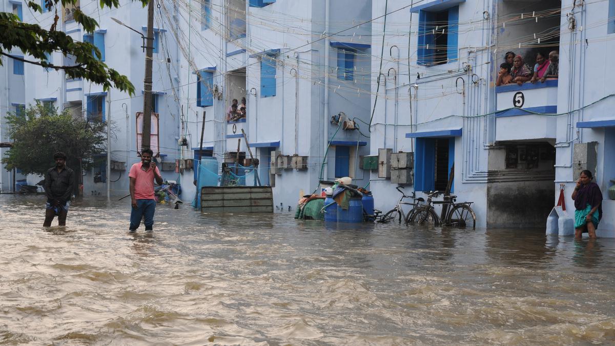 Rainwater enters over 100 houses near Pichaikaran Pallam Canal in Erode