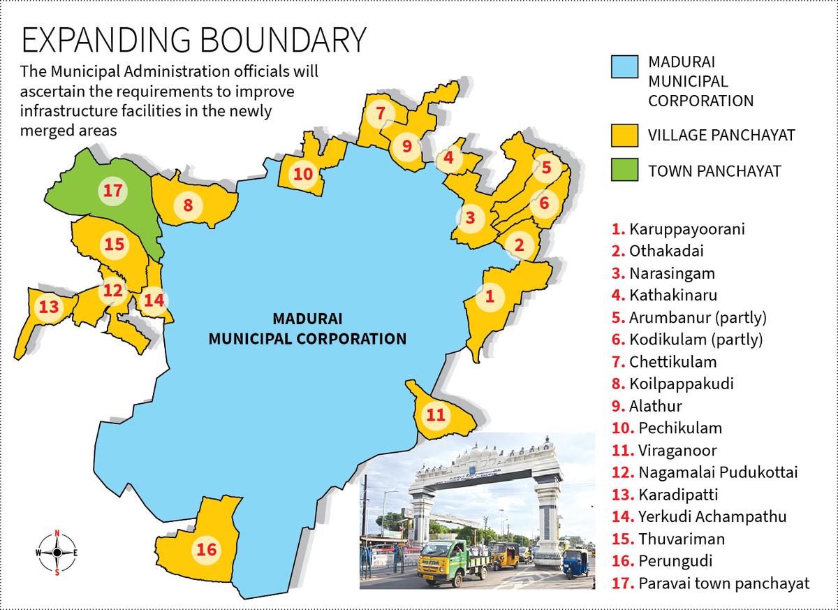 16 panchayats, one town panchayat to be merged with Madurai Corporation - The Hindu