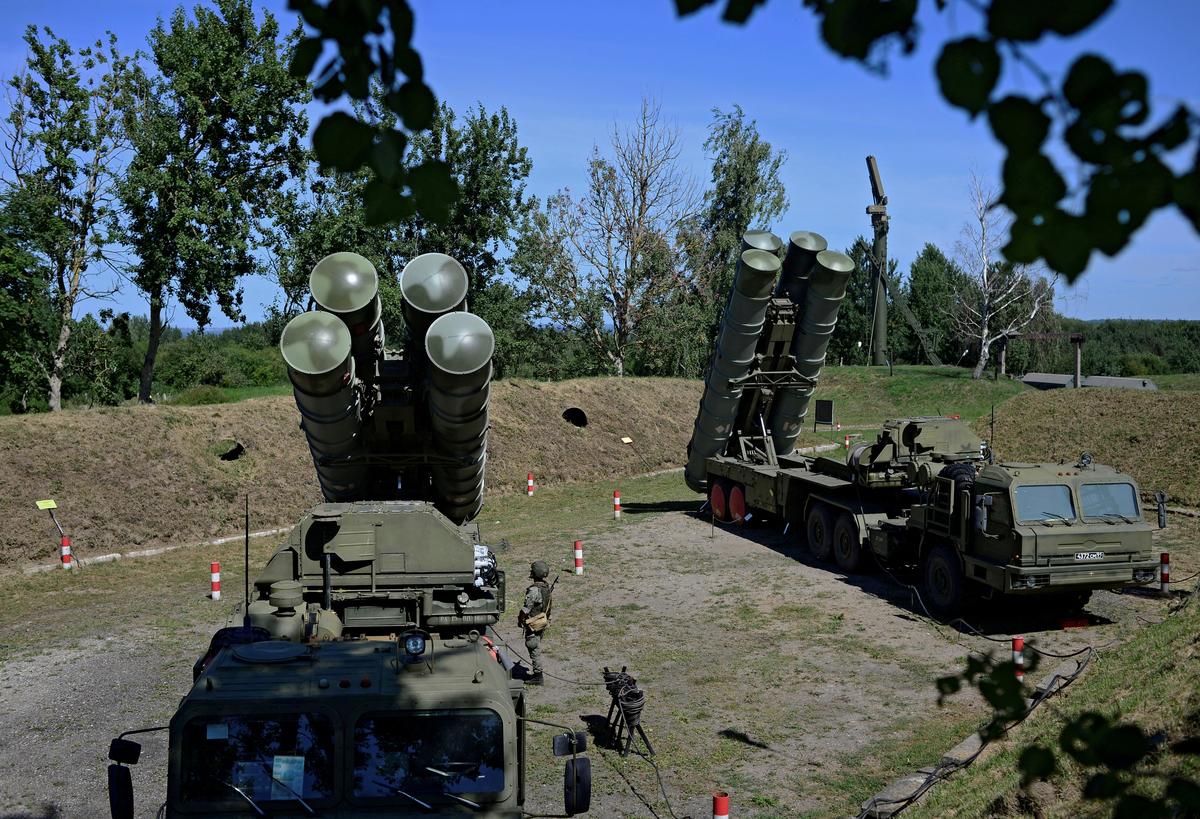 File photo of the Russian S-400 missile air defence systems. 