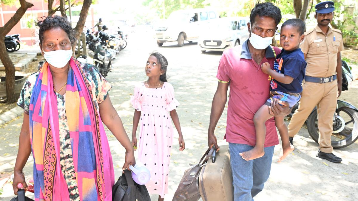 Four of a family from Sri Lanka arrive at Dhanushkodi islet