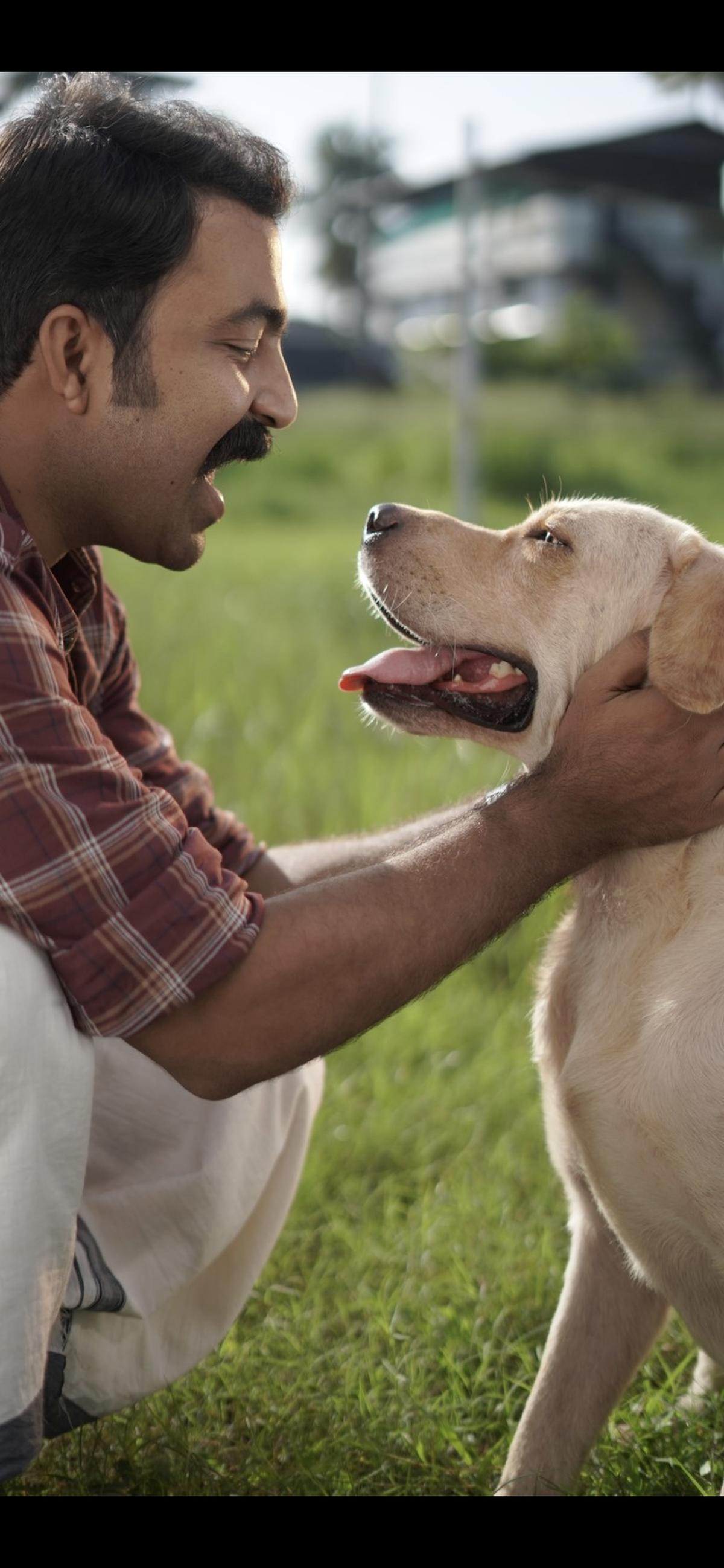 Sirajudheen Nazar with the labrador Simba in Kerala Crime Files Season 2 Sirajudheen Nazar with the labrador Simba in Kerala Crime Files Season 2