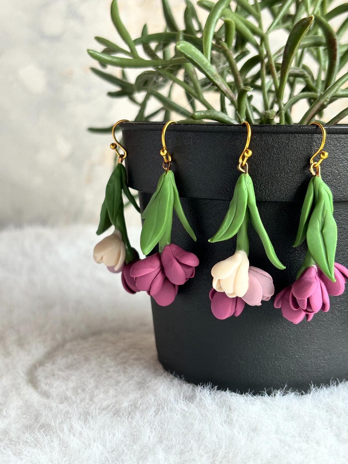 Flower earrings