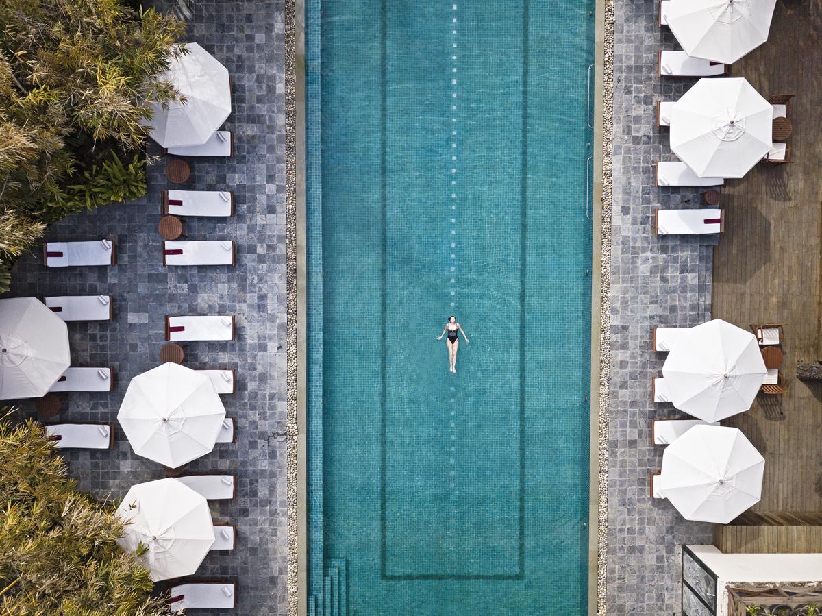 The pool at Ananda