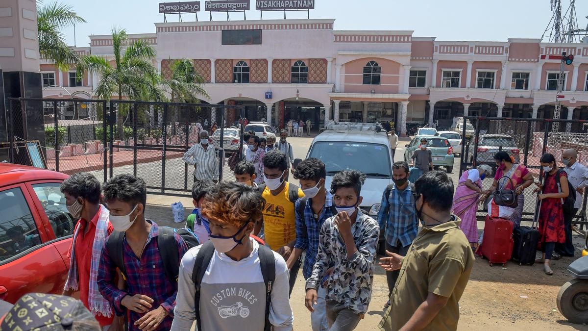 Visakhapatnam railway station redevelopment work going on at a snail’s pace