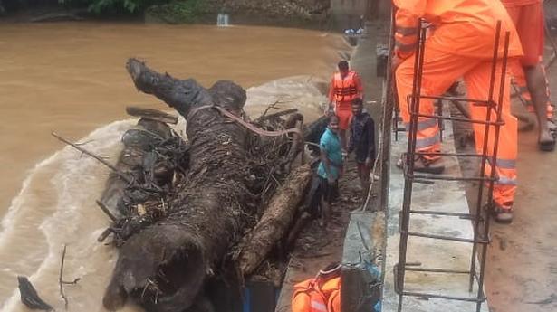 Two feared washed away as rain fury continues in coastal region