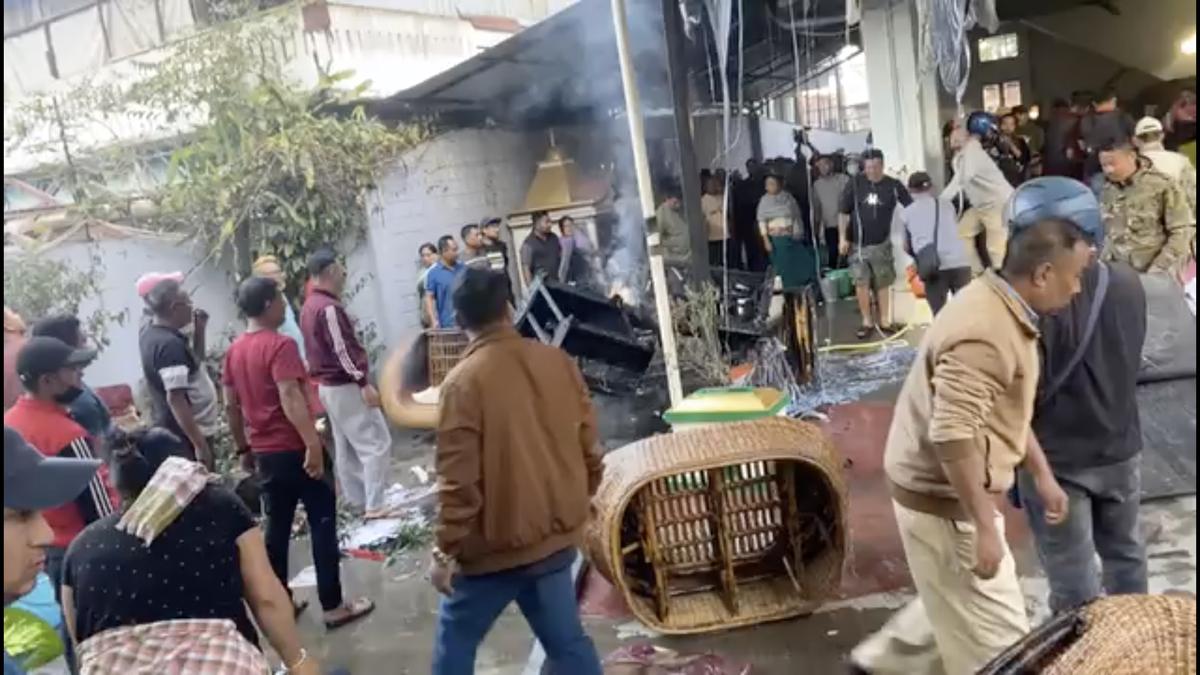 Houses of four more MLAs torched in Manipur, agitators attempt to storm CM’s ancestral residence