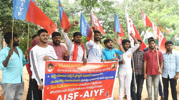 AISF activists demand action against accused in job scam