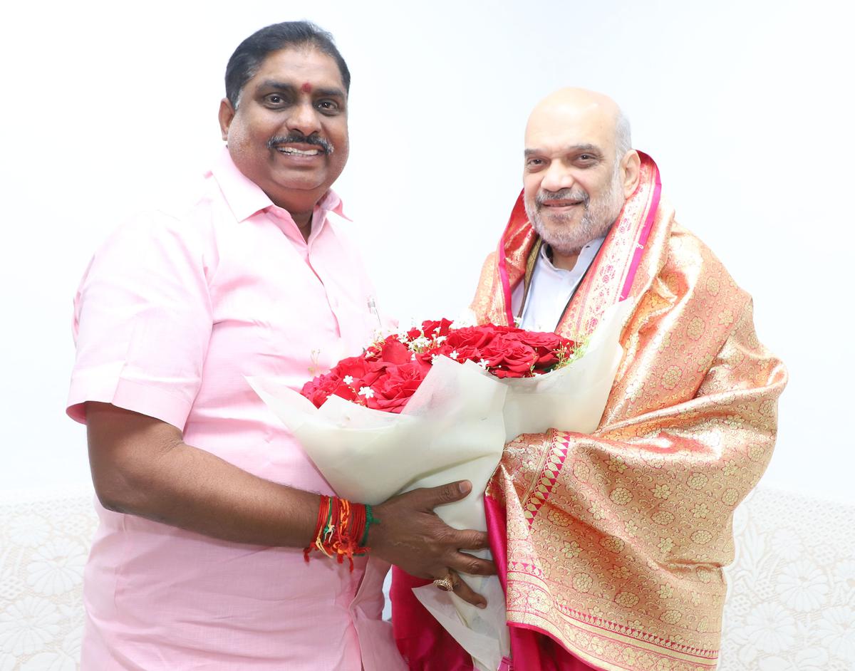 Puducherry Home Minister A. Namassivayam calls on Amit Shah in New Delhi | Puducherry Latest News - The Hindu