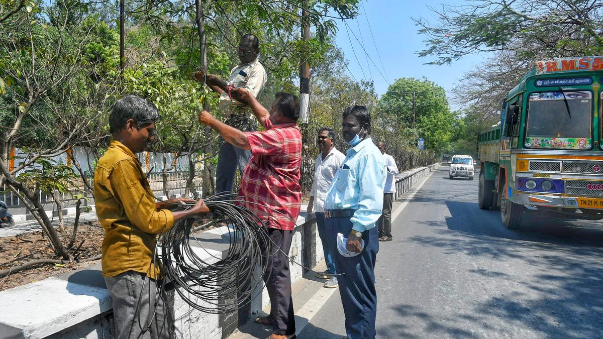 Discarded cables on road posing safety risk to road users removed