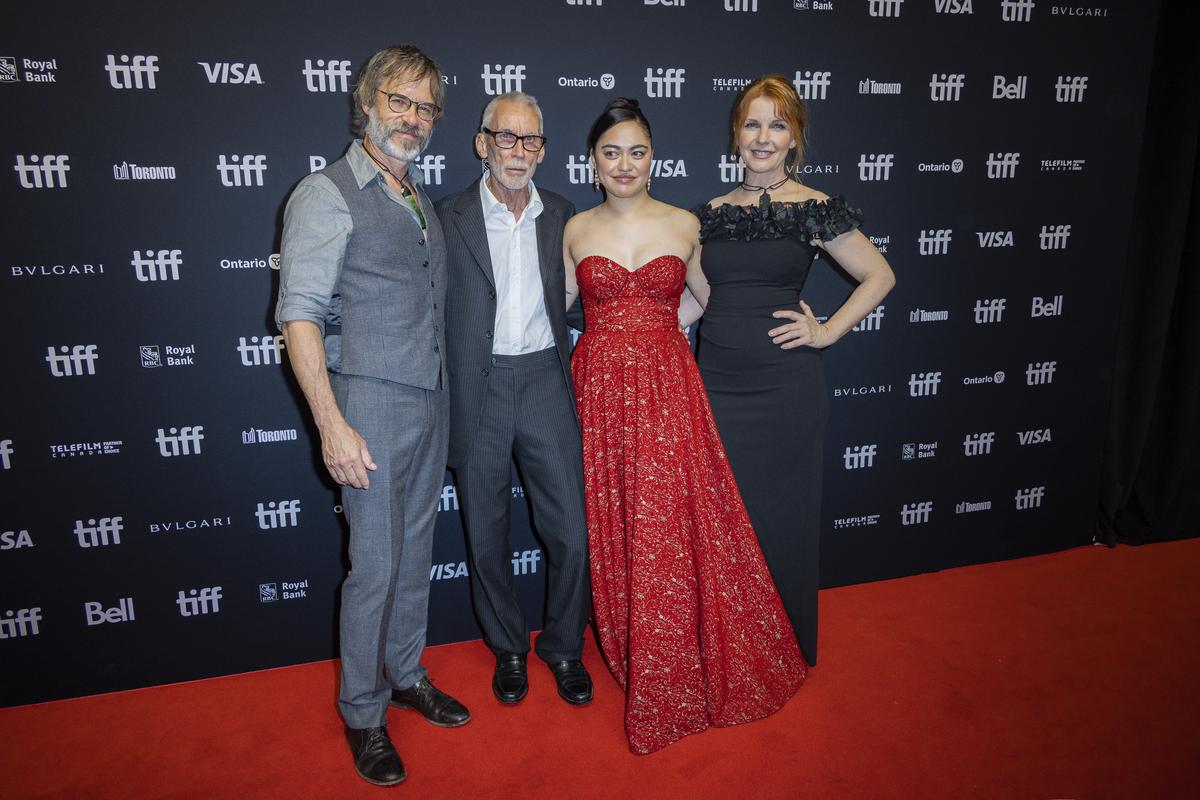 Guy Pearce, director Lee Tamahori, Tioreore Ngatai-Melbourne and Jacqueline McKenzie attend the premiere of ‘The Convert’ at the TIFF Bell Lightbox during the Toronto International Film Festival