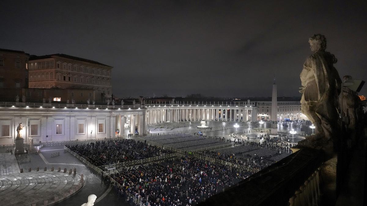 Pope continues recovery at hospital, meets with Vatican No. 2 over candidates for sainthood