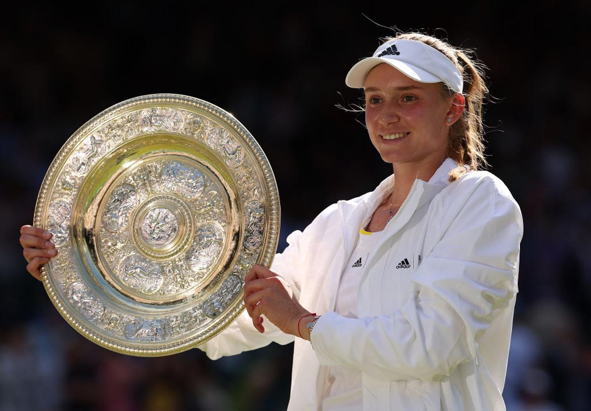 World No.3 Elena Rybakina after winning the women’s singles at Wimbledon 2022.