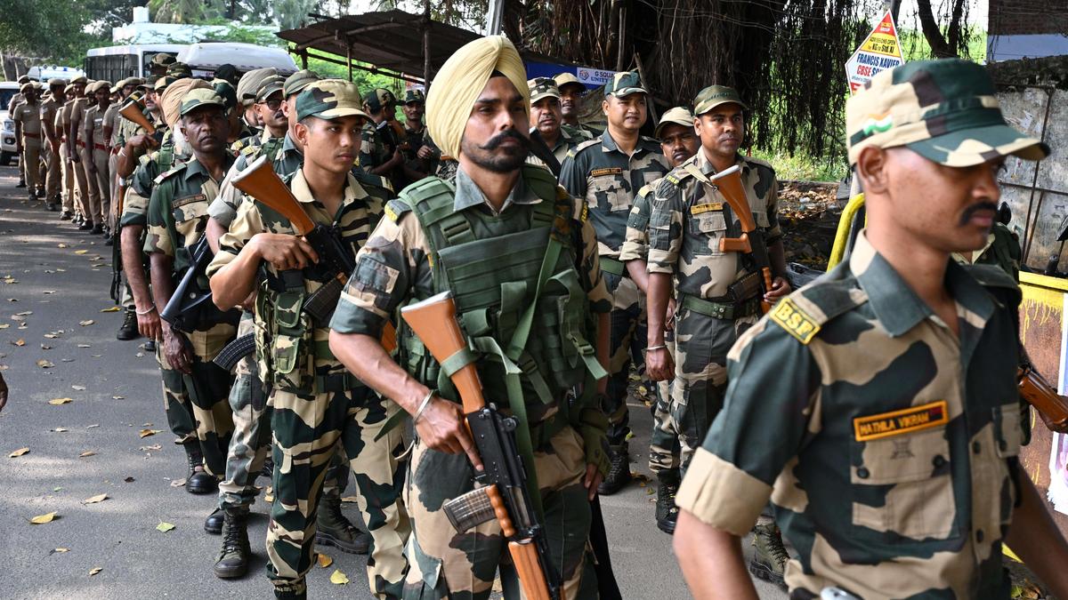 BSF jawans take out flag march; accompany police in vehicle check