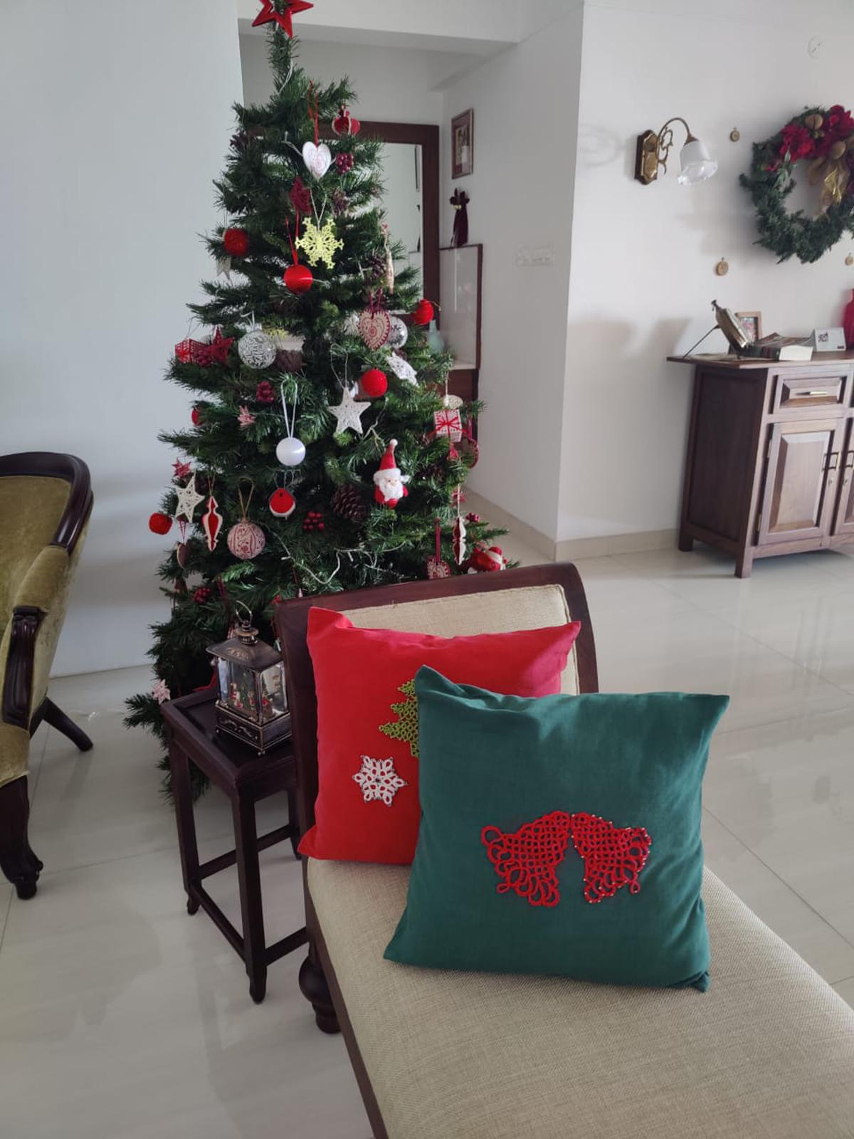 The Christmas tree at Renu Martin’s house The Christmas tree at Renu Martin’s house