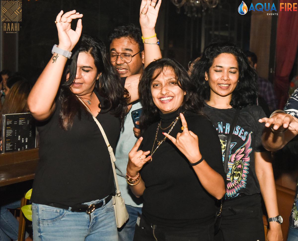 Part of the audience at Nikhil Chinapa's DJing event in Raahi, Bengaluru