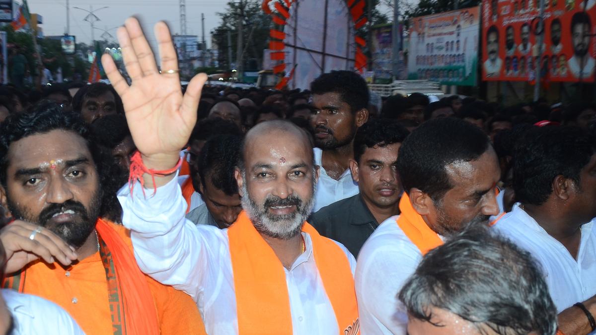 KTR going to Delhi a conspiracy to bring down BJP graph: Bandi