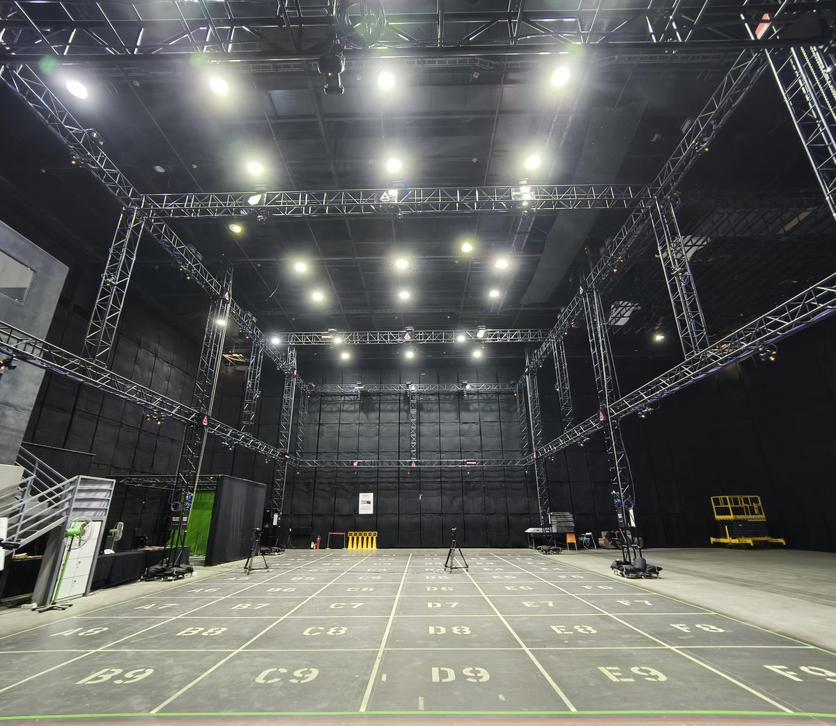 Una vista del laboratorio A&M MoCap