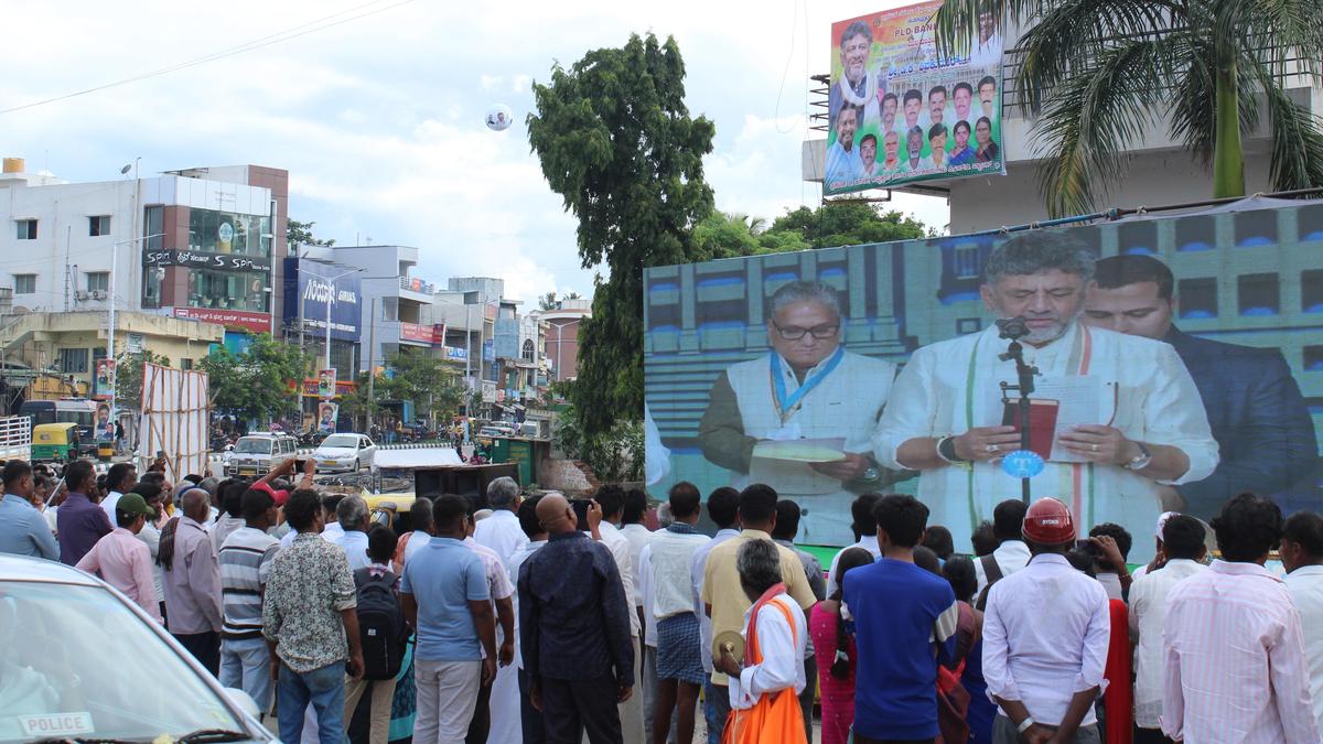 As D.K. Shivakumar takes oath as Chief Minister, Kanakapura celebrates one of its own