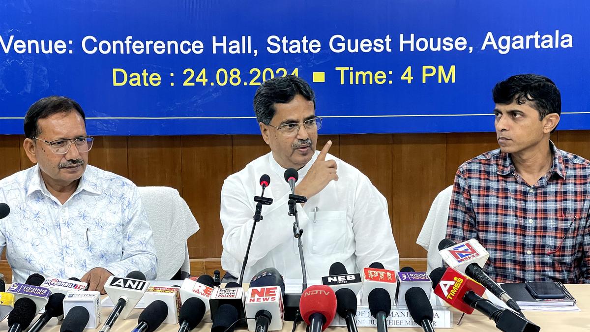 CM Saha chairs all-party meeting on relief work as floodwaters recede in Tripura