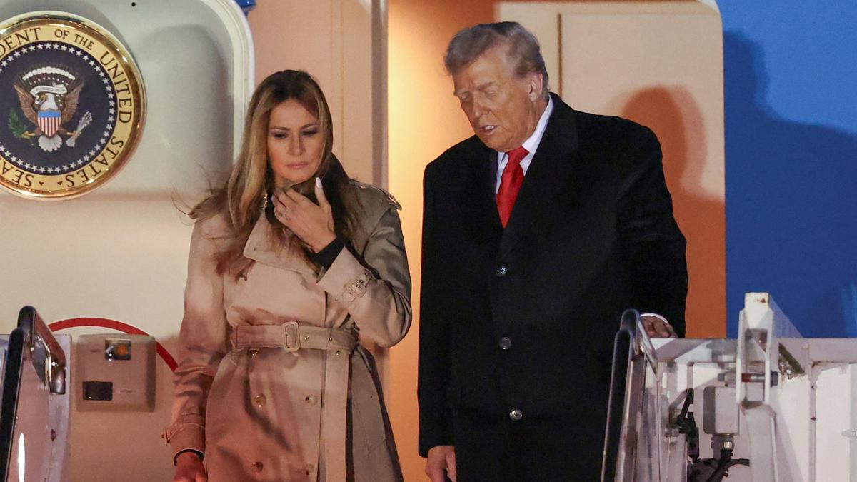 Trump lands in U.K. for historic state visit