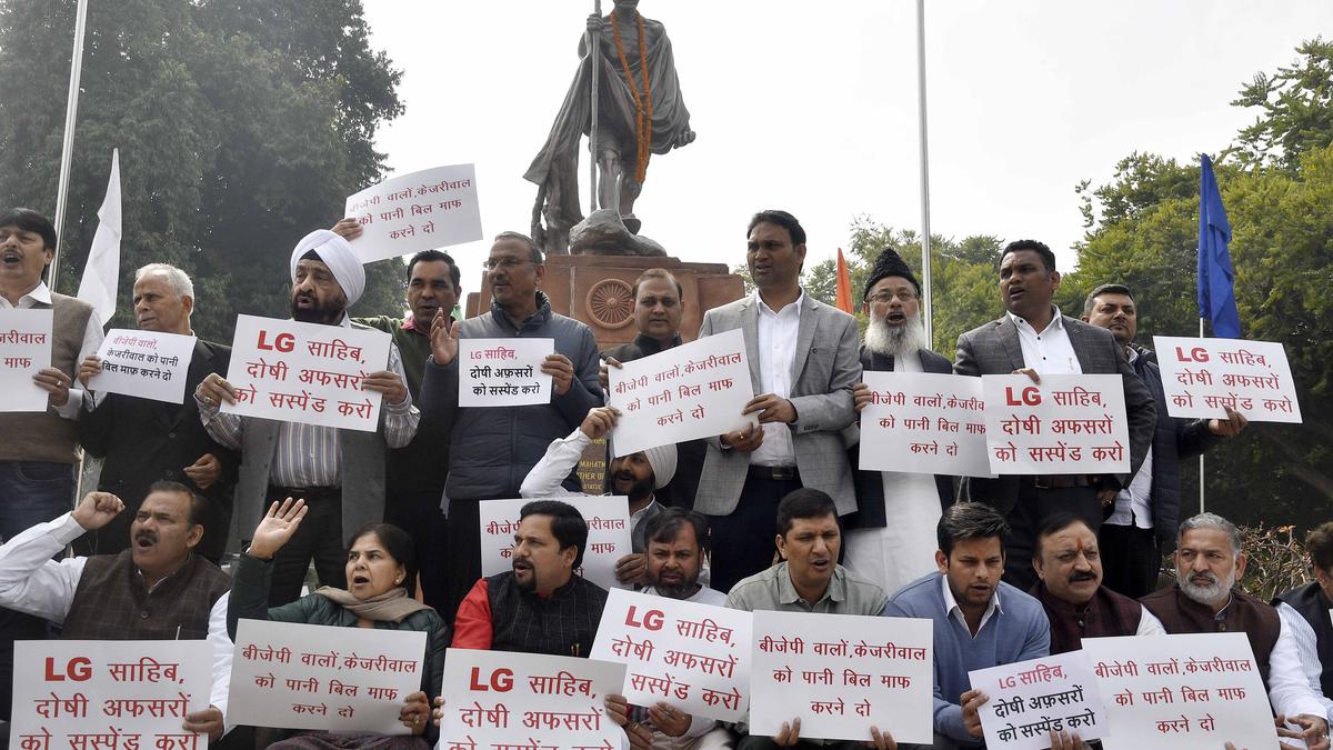 Delhi Assembly adjourned for day as AAP MLAs rake up water bill issue