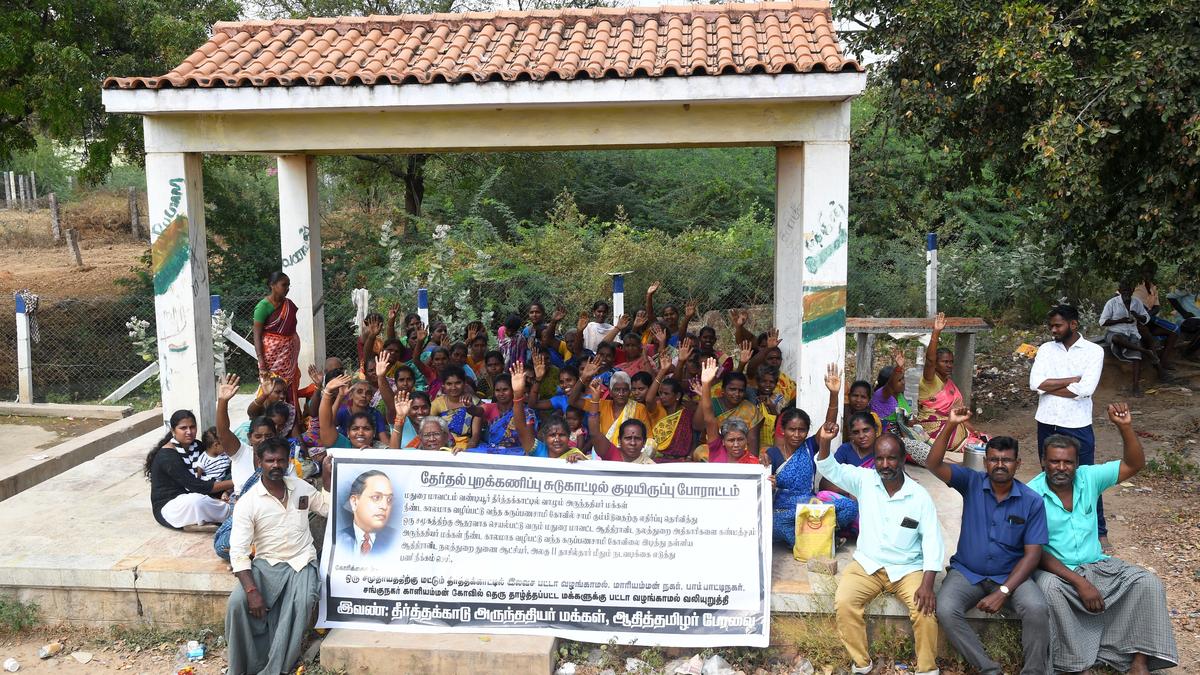 Arunthathiyars stage protest saying officials favour members of another community with political clout