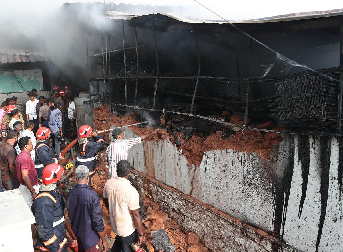 Aquarium godown gutted in fire outbreak, no loss of lives The Hindu