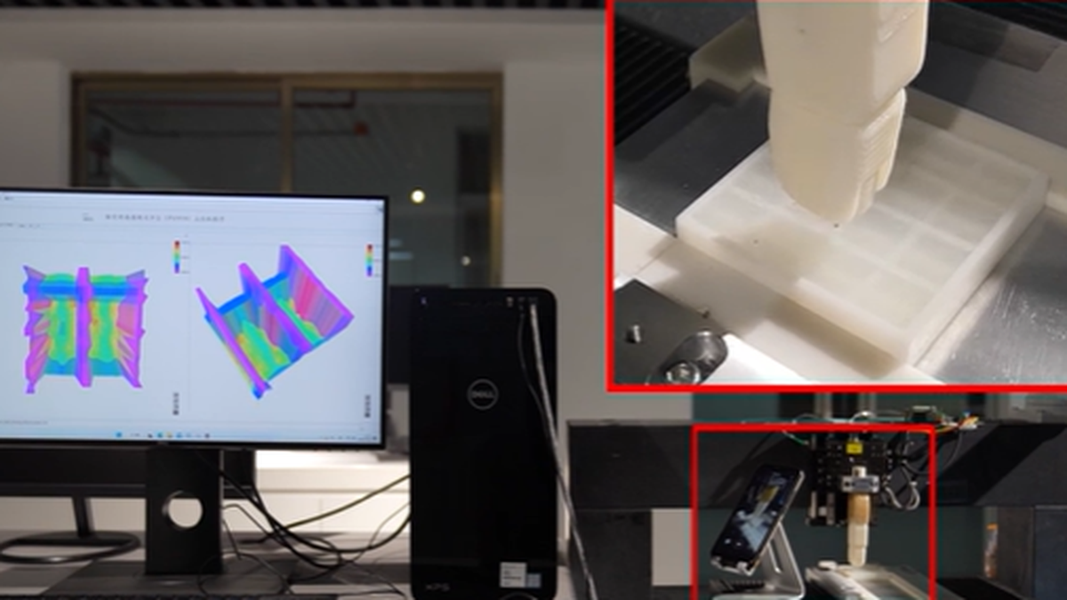 Scanning the insides of a human body with bionic fingers