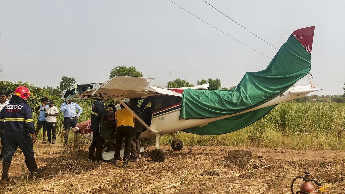 Trainer aircraft of private company crash lands in Baramati; no casualty reported