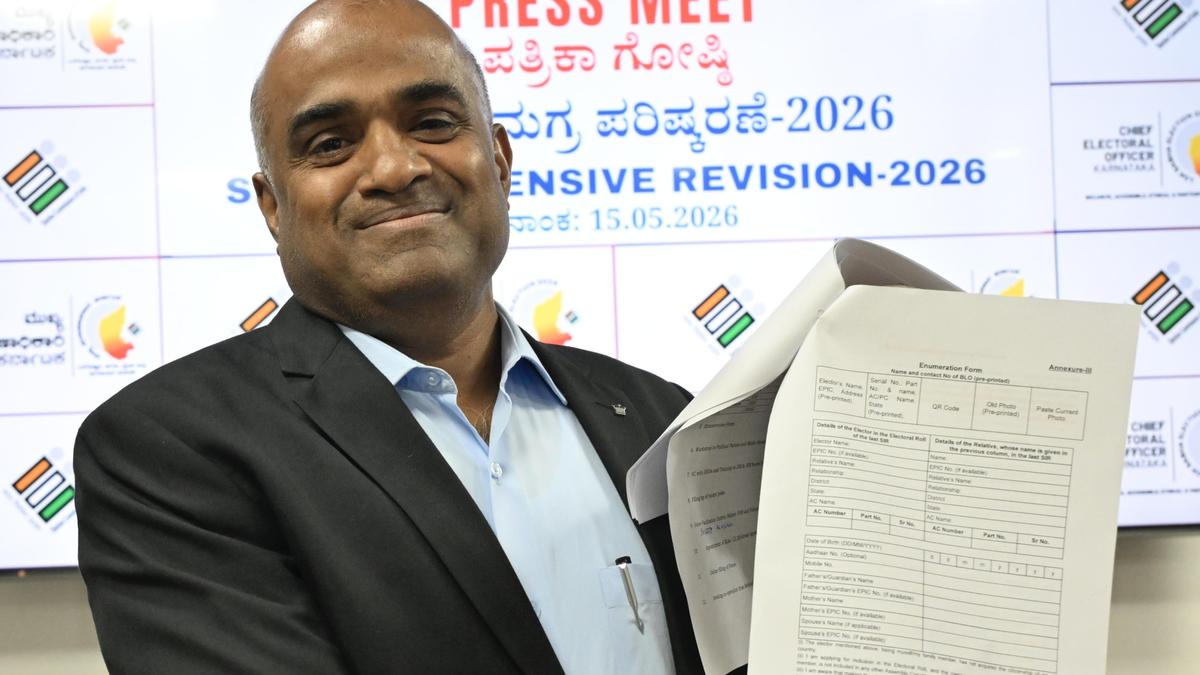 Karnataka CEO assures safeguards against wrongful voter deletion during SIR exercise