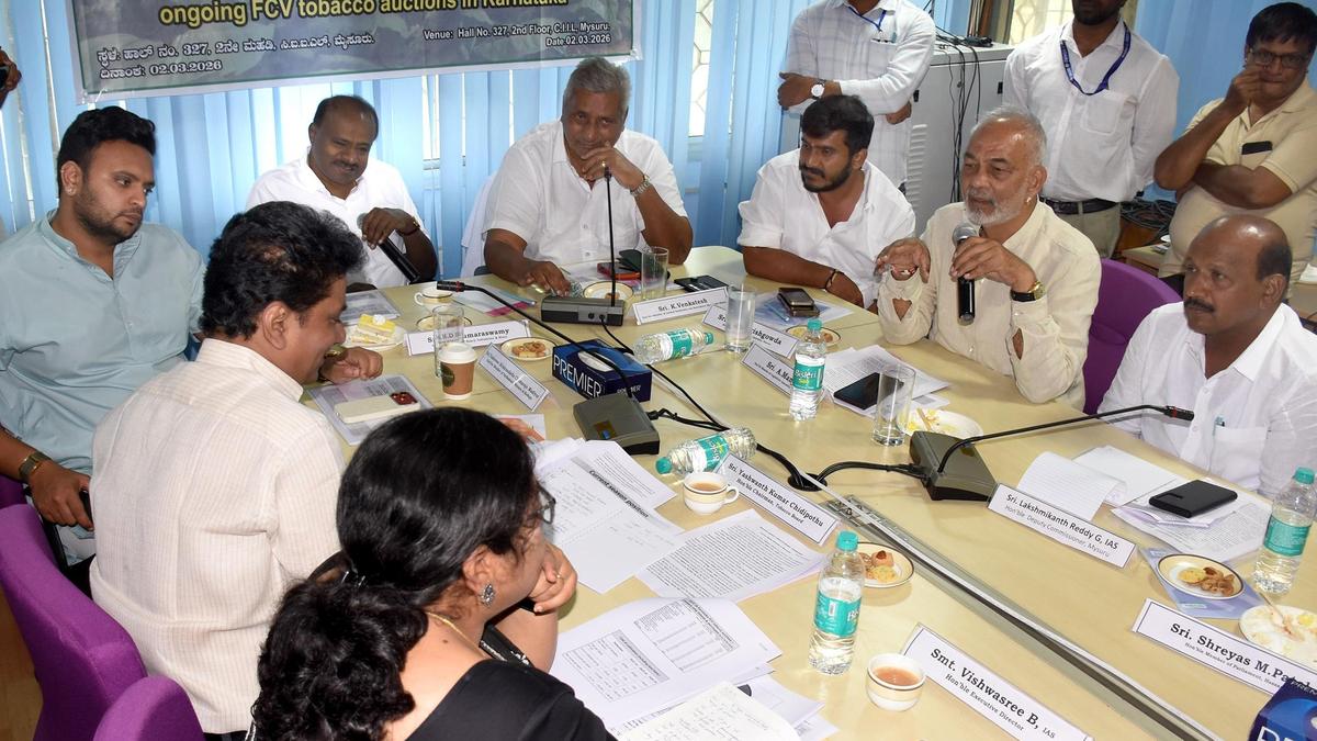 Tobacco price crash: Crop size reduced to 90 million kg for Karnataka during 2026-27