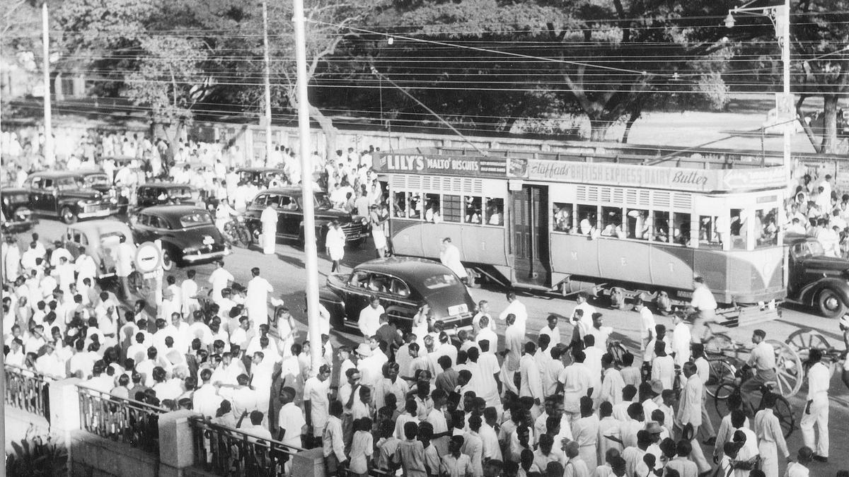 When tram lines were ubiquitous in old Madras