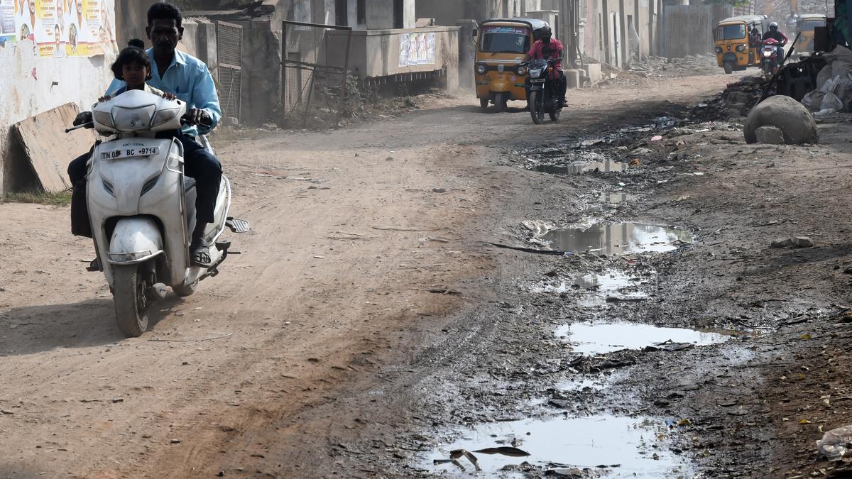 Some roads in north Chennai are in need of urgent attention